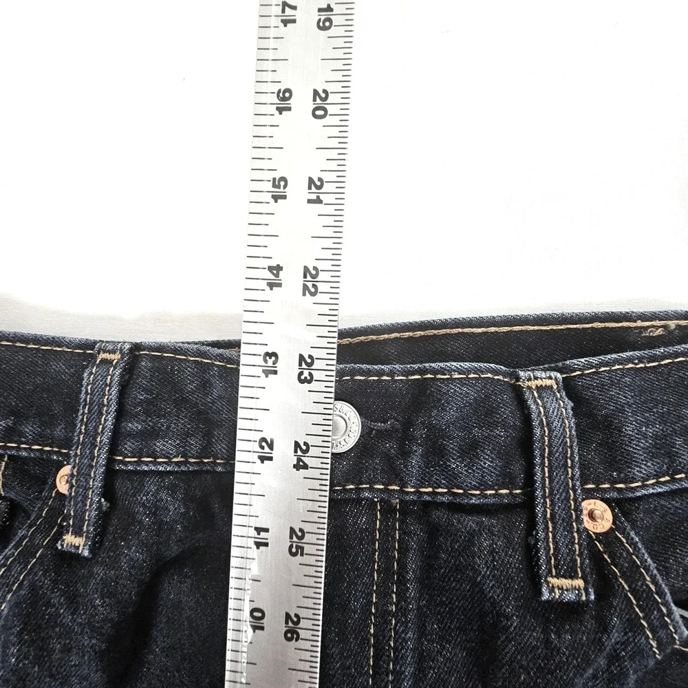 Levis 505 Regular Fit Dark Wash Indigo Straight Leg Denim Jeans 38x32 00505-0216